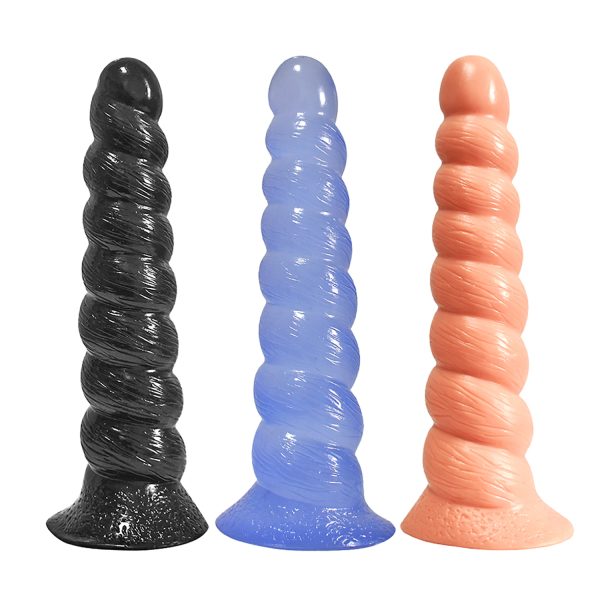 Threaded Anal Plug Dildos with Suction Cup